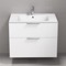 Wall Mounted Bathroom Vanity, Modern, 32